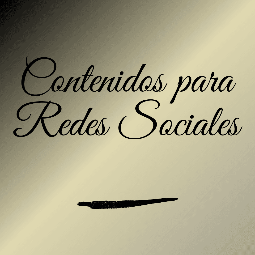 Contenidos para Redes Sociales