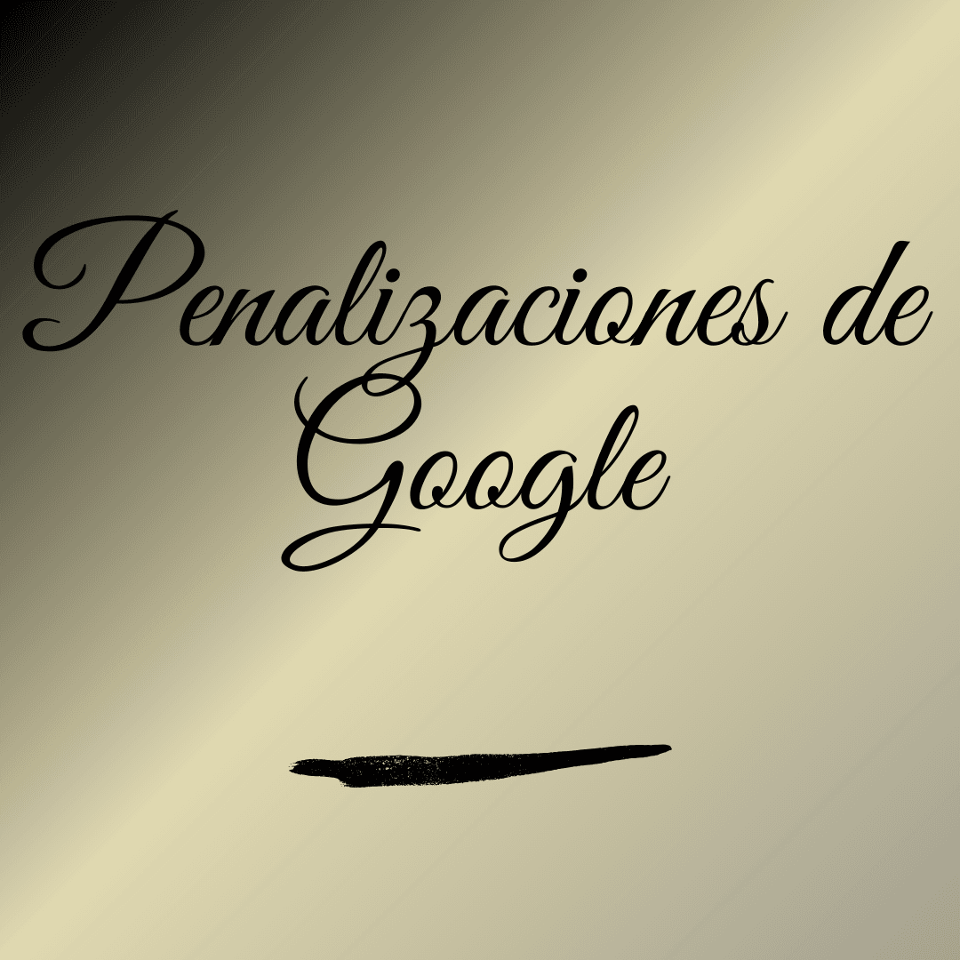 Penalizaciones de Google
